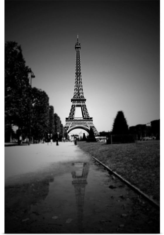 "The Eiffel Tower in Black and White"