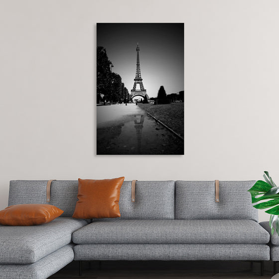 "The Eiffel Tower in Black and White"