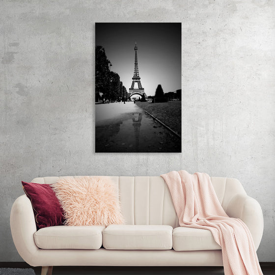 "The Eiffel Tower in Black and White"