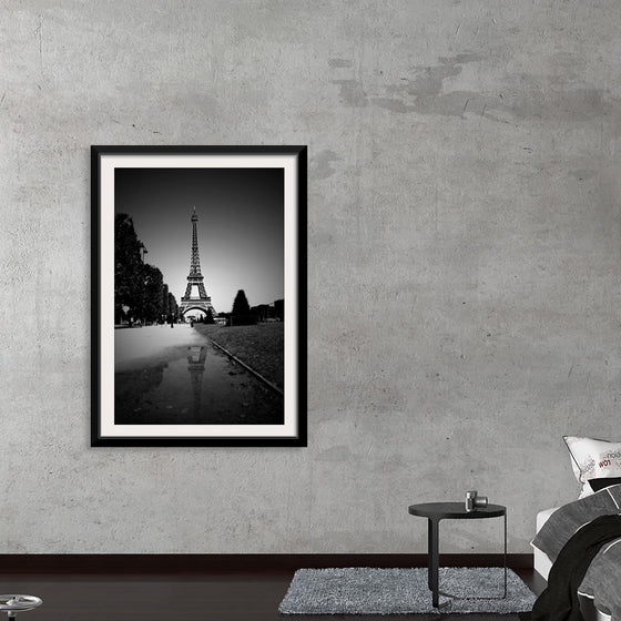 "The Eiffel Tower in Black and White"