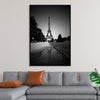 "The Eiffel Tower in Black and White"