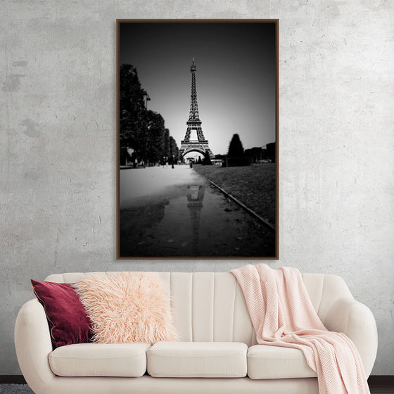 "The Eiffel Tower in Black and White"