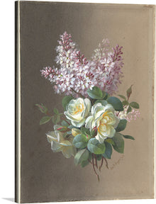  "Flowers: Roses and Lilacs", Paul de Longpre