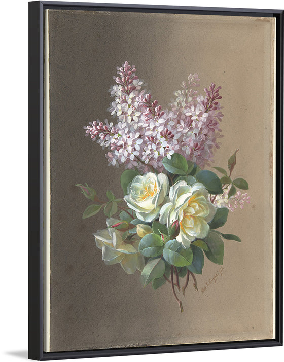 "Flowers: Roses and Lilacs", Paul de Longpre
