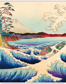  "The Great Wave in The Japanese Village", Katsushika Hokusai