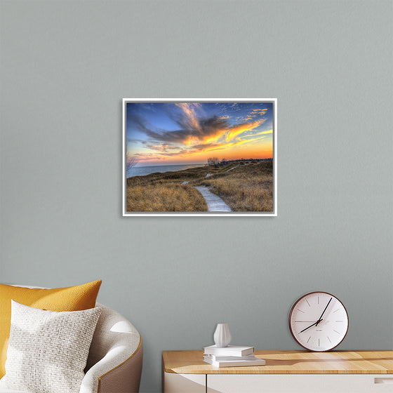 "Colorful Dusk Above The Dunes, Andrae State park"