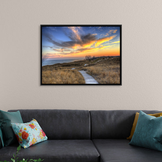 "Colorful Dusk Above The Dunes, Andrae State park"