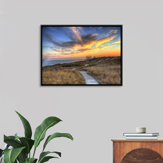 "Colorful Dusk Above The Dunes, Andrae State park"