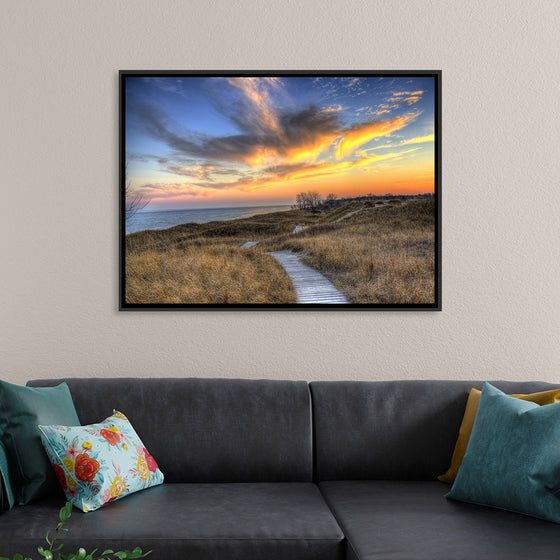 "Colorful Dusk Above The Dunes, Andrae State park"