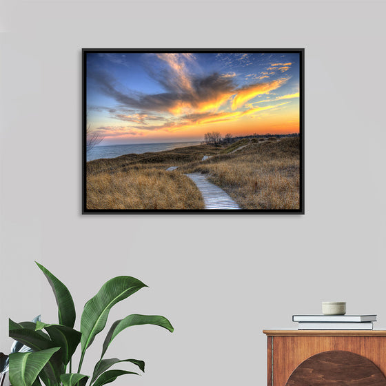 "Colorful Dusk Above The Dunes, Andrae State park"