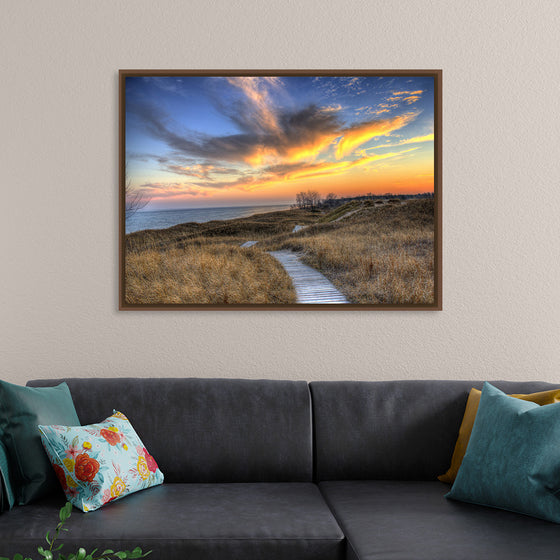 "Colorful Dusk Above The Dunes, Andrae State park"