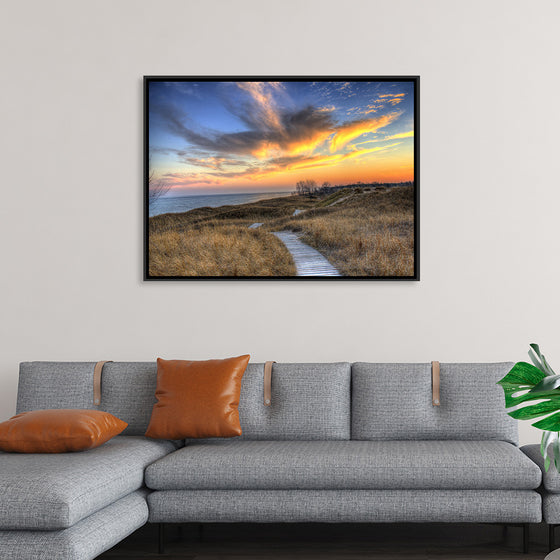 "Colorful Dusk Above The Dunes, Andrae State park"