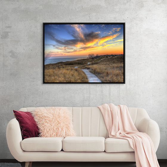 "Colorful Dusk Above The Dunes, Andrae State park"