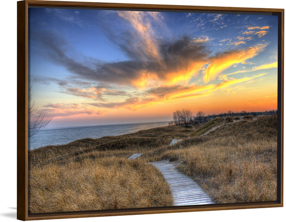 "Colorful Dusk Above The Dunes, Andrae State park"