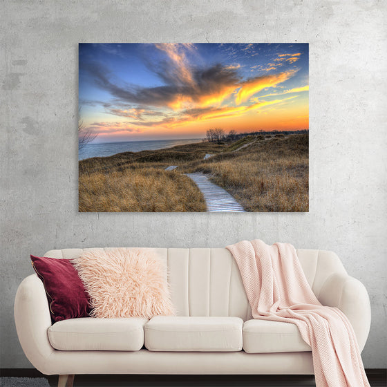 "Colorful Dusk Above The Dunes, Andrae State park"