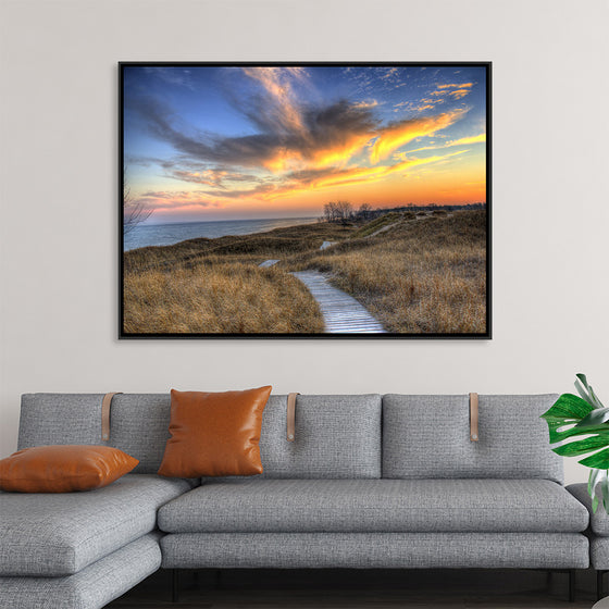 "Colorful Dusk Above The Dunes, Andrae State park"