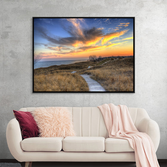 "Colorful Dusk Above The Dunes, Andrae State park"