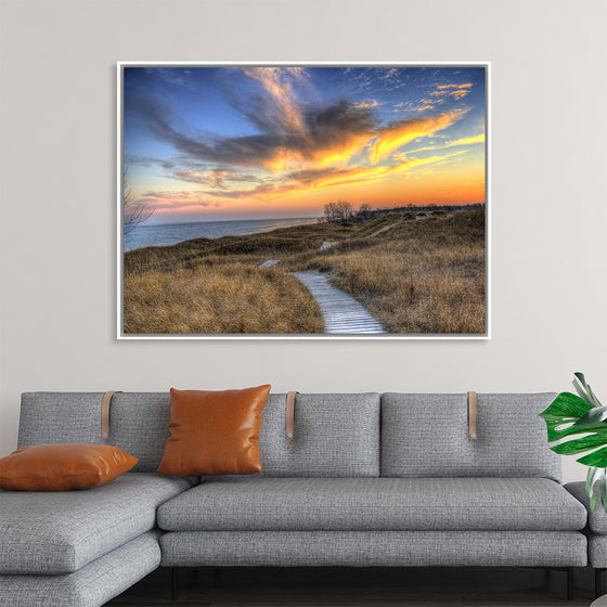 "Colorful Dusk Above The Dunes, Andrae State park"