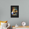 "Music Vintage Jazz Poster"