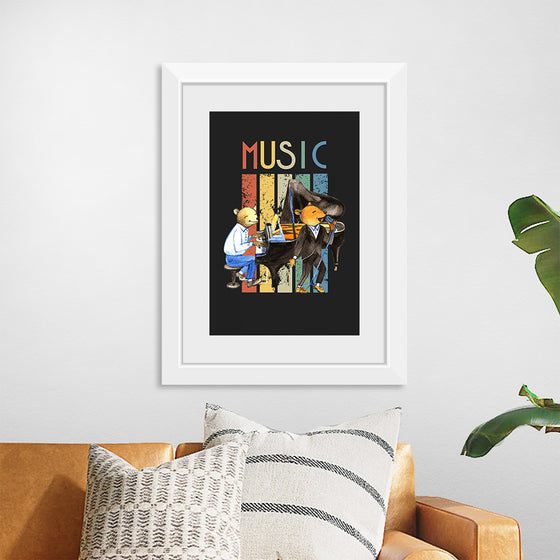 "Music Vintage Jazz Poster"