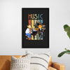 "Music Vintage Jazz Poster"