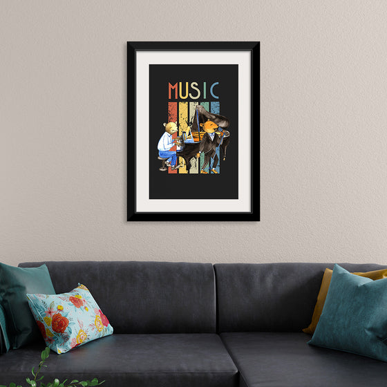 "Music Vintage Jazz Poster"