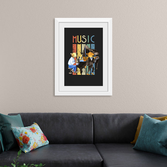 "Music Vintage Jazz Poster"