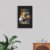 "Music Vintage Jazz Poster"