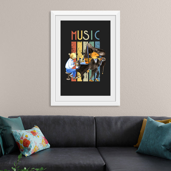 "Music Vintage Jazz Poster"