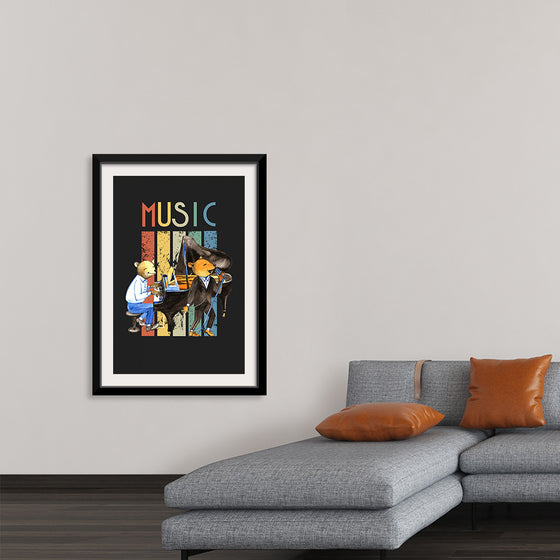 "Music Vintage Jazz Poster"