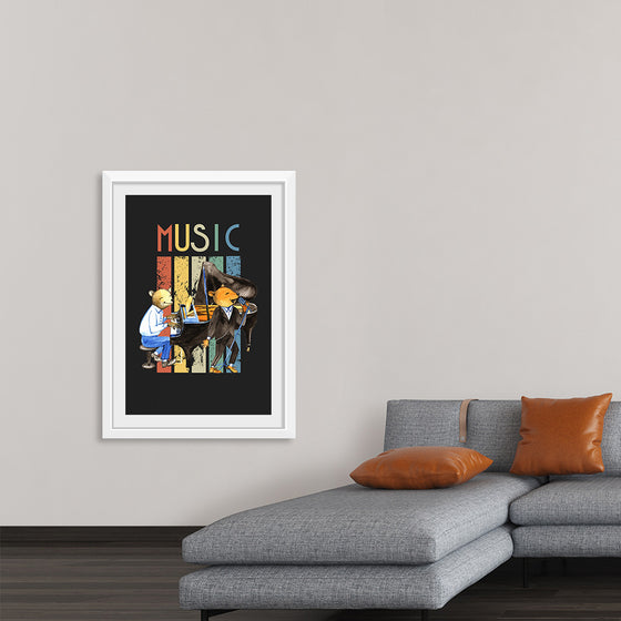 "Music Vintage Jazz Poster"