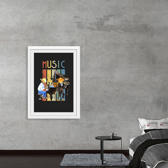 "Music Vintage Jazz Poster"