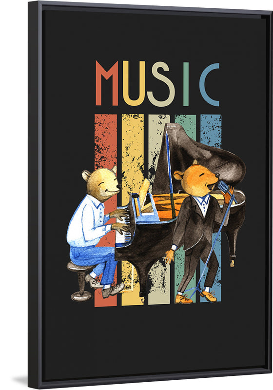 "Music Vintage Jazz Poster"