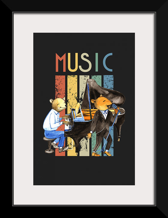 "Music Vintage Jazz Poster"