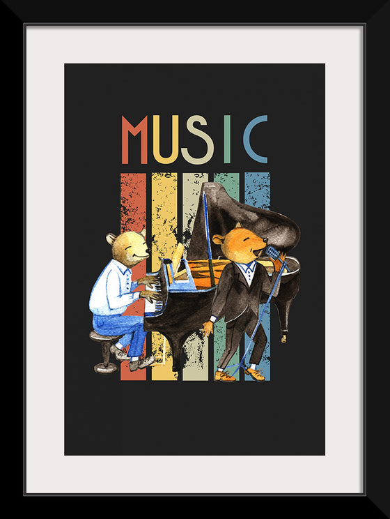 "Music Vintage Jazz Poster"