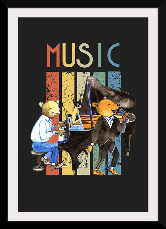 "Music Vintage Jazz Poster"