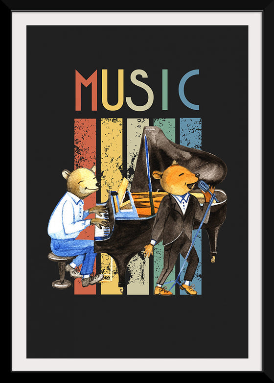 "Music Vintage Jazz Poster"