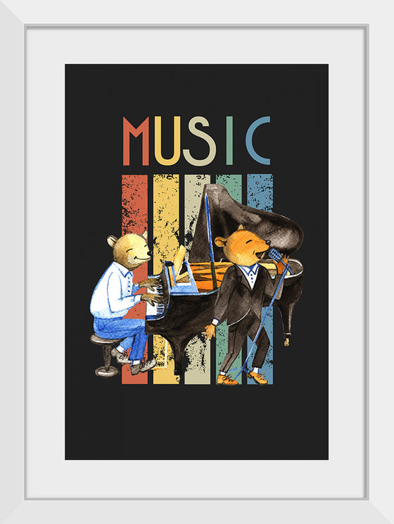 "Music Vintage Jazz Poster"