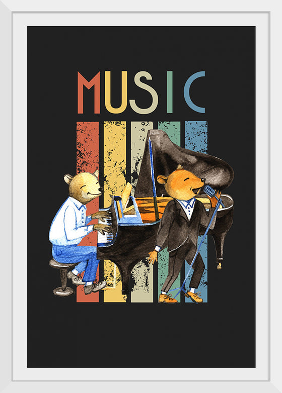 "Music Vintage Jazz Poster"