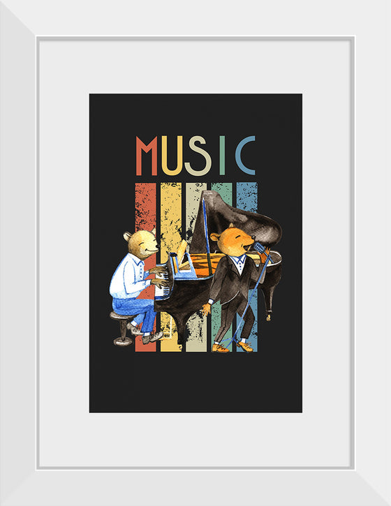 "Music Vintage Jazz Poster"