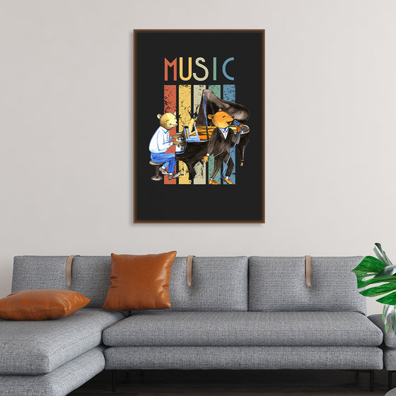 "Music Vintage Jazz Poster"