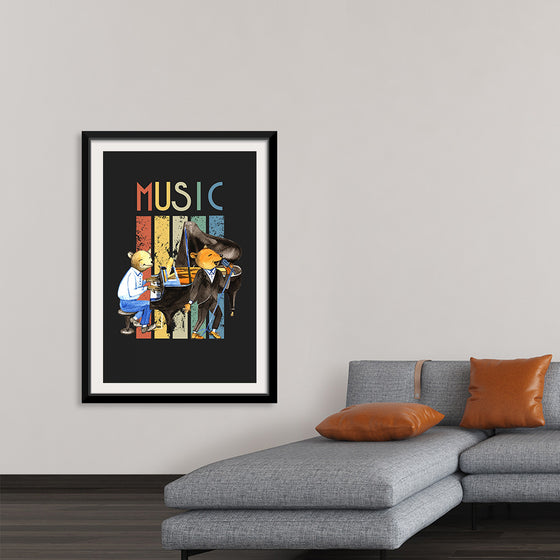 "Music Vintage Jazz Poster"