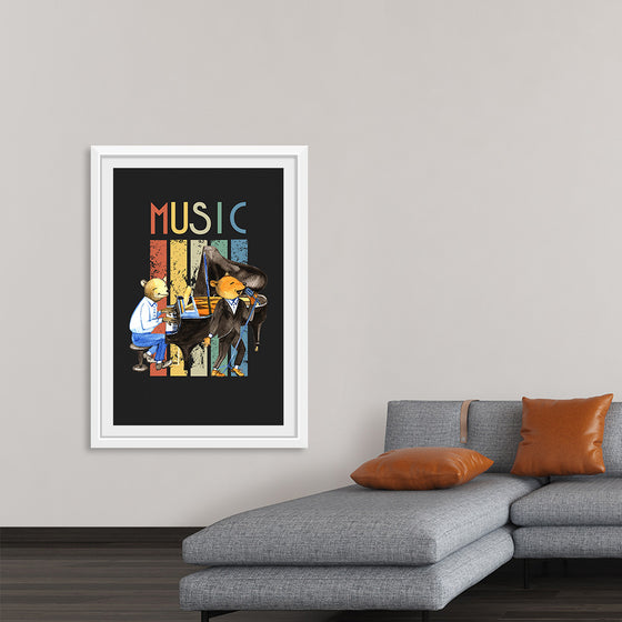 "Music Vintage Jazz Poster"