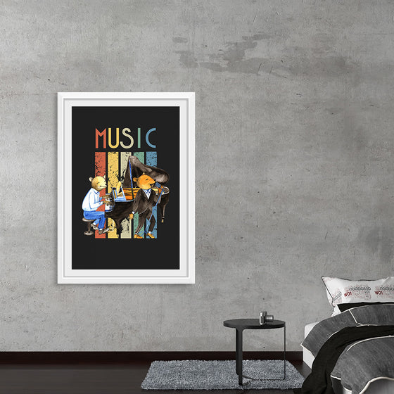 "Music Vintage Jazz Poster"