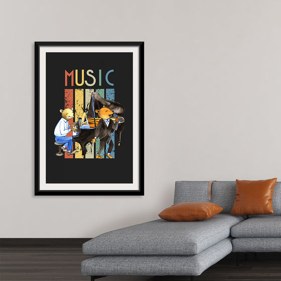 "Music Vintage Jazz Poster"