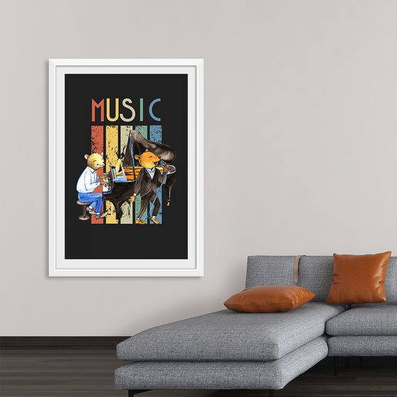 "Music Vintage Jazz Poster"