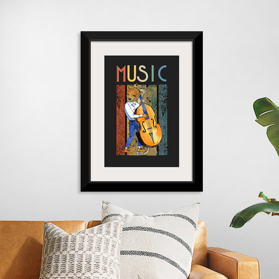 "Music Jazz Vintage Bear"