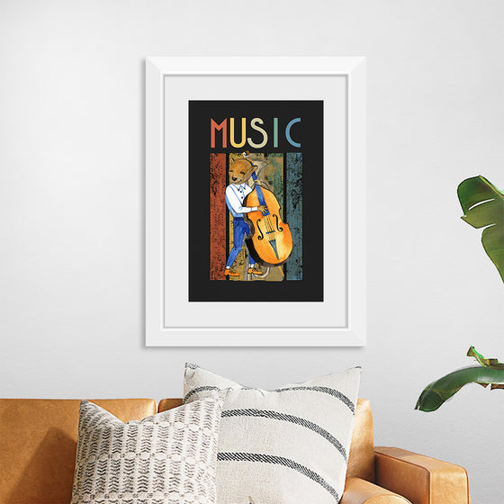 "Music Jazz Vintage Bear"