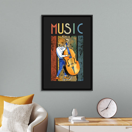 "Music Jazz Vintage Bear"