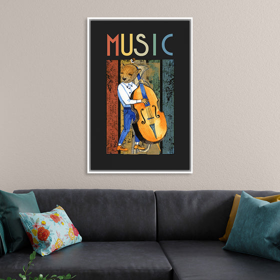 "Music Jazz Vintage Bear"